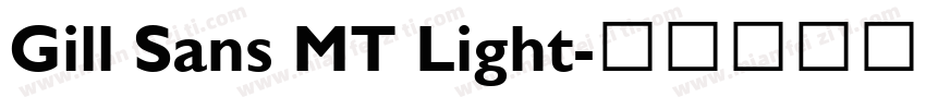 Gill Sans MT Light字体转换